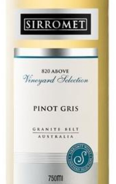 斯洛美葡萄园之选灰皮诺干白Sirromet Wines Vineyard Selection Pinot Gris