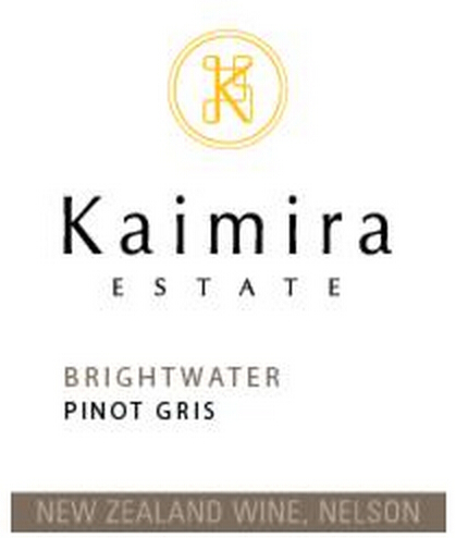 凯慕拉净水灰皮诺干白Kaimira Estate Brightwater Pinot Gris