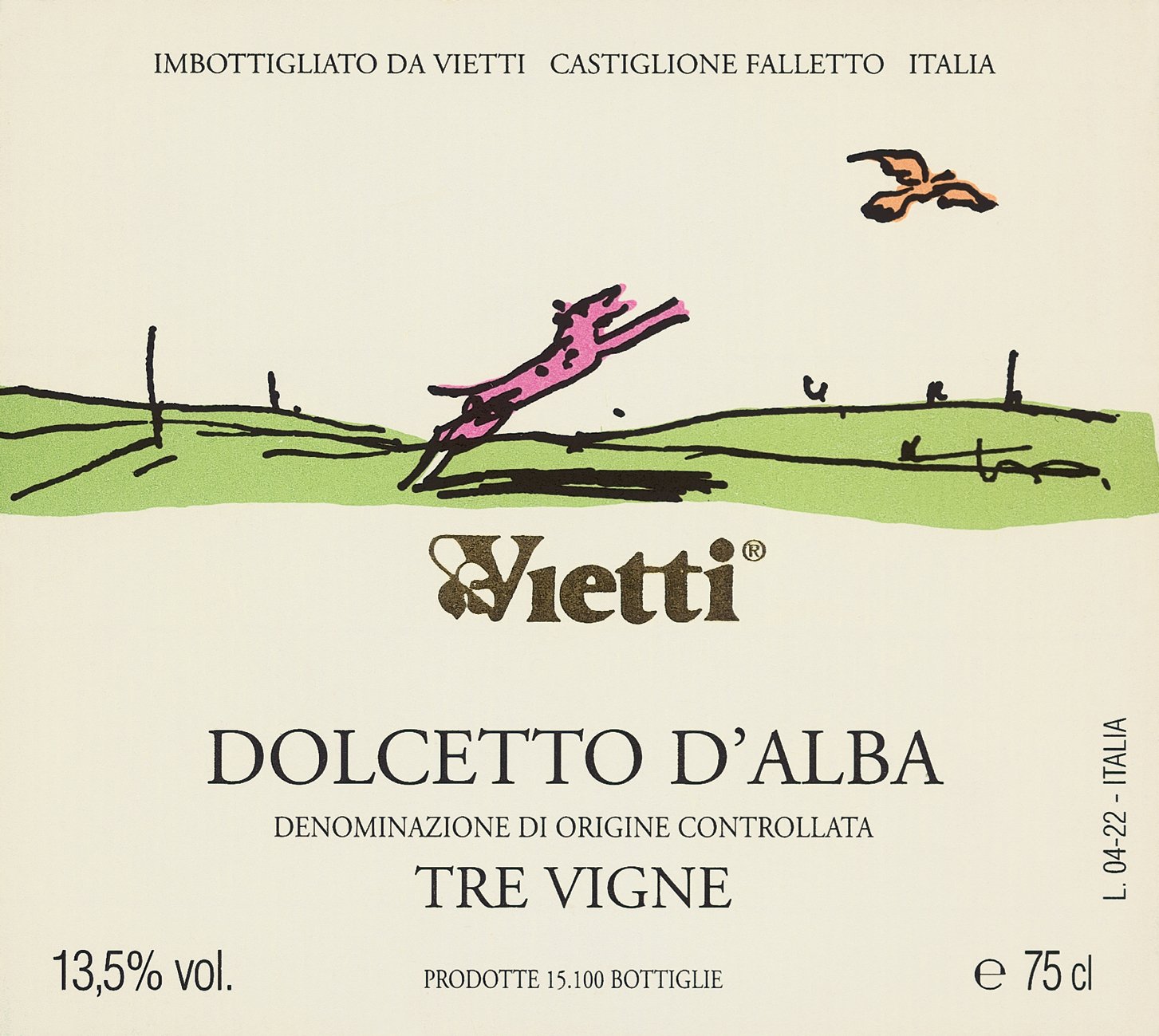 维埃蒂特雷维涅阿尔巴多姿桃干红Vietti Dolcetto d'Alba Tre Vigne