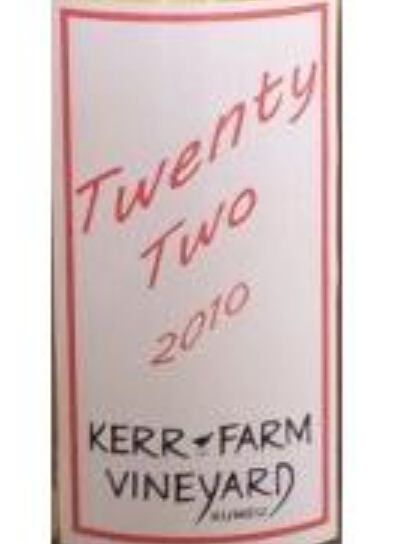 科尔二十二甜白Kerr Farm Twenty Two Dessert