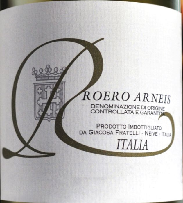 贾科萨罗埃罗阿内斯干白Fratelli Giacosa Roero Arneis