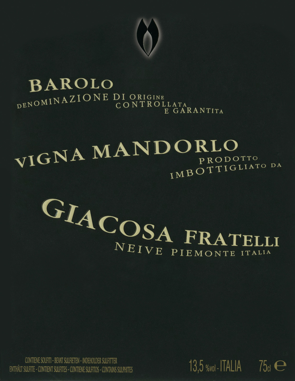 贾科萨维尼亚蒙多罗干红Fratelli Giacosa Vigna Mandorlo