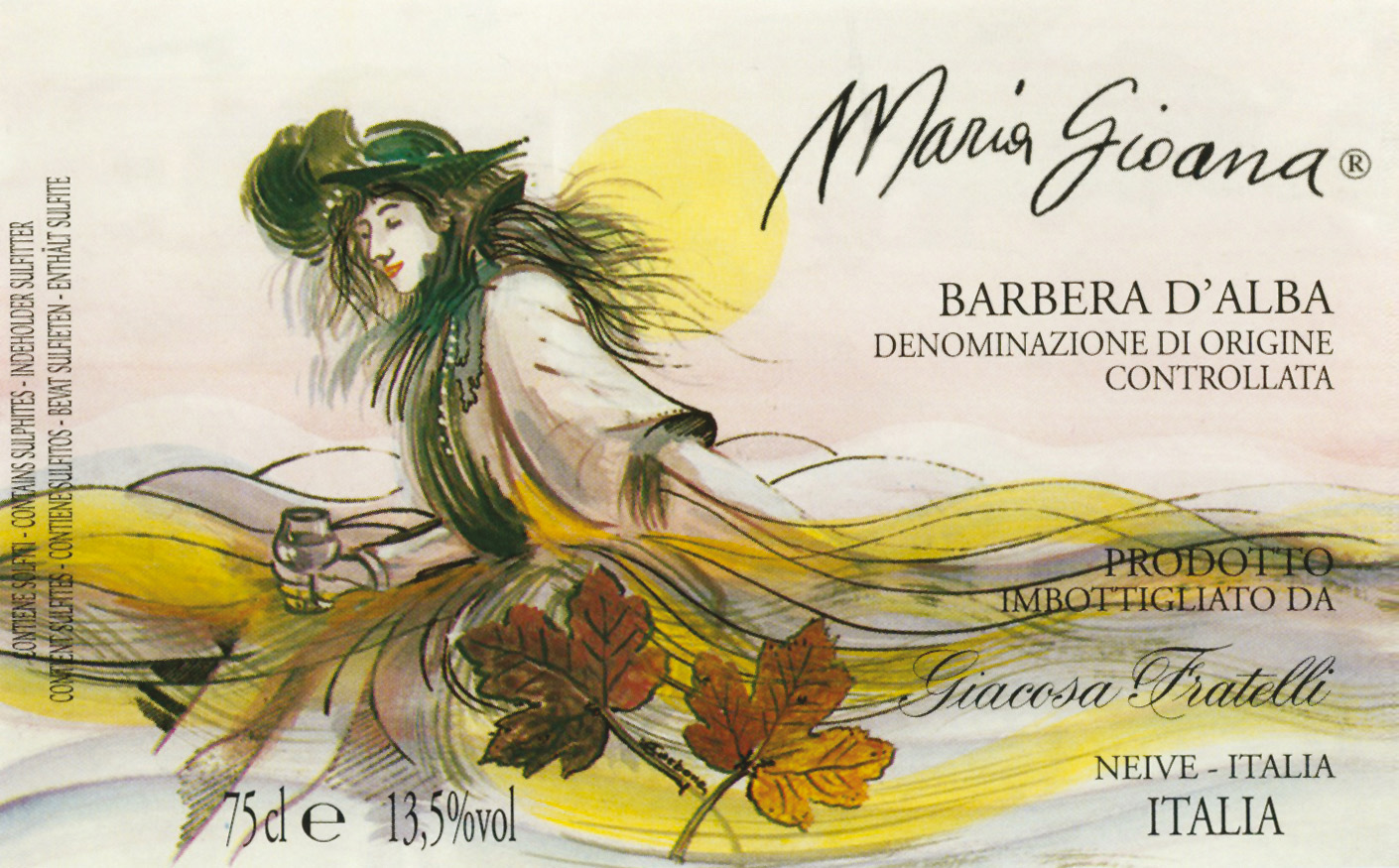 贾科萨玛莉亚吉欧娜阿尔巴巴贝拉干红Fratelli Giacosa Maria Gioana Barbera d'Alba