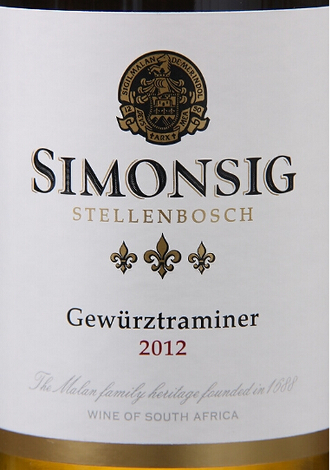 诗梦阁琼瑶浆半甜白Simonsig Gewurztraminer