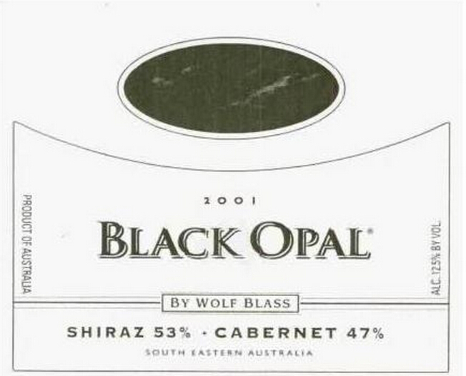 禾富黑欧珀设拉子赤霞珠干红Wolf Blass Black Opal Cabernet Sauvignon Shiraz