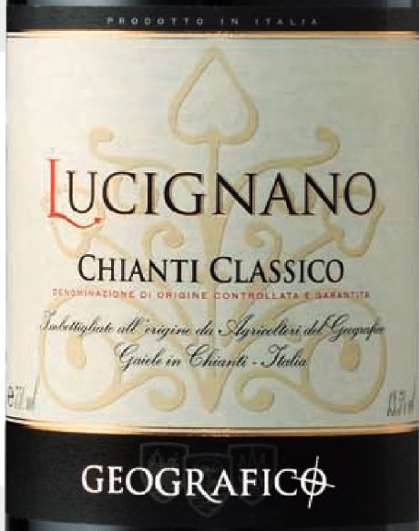 乔格拉菲珂卢奇尼亚诺干红Geografico Lucignano  Chianti Classico