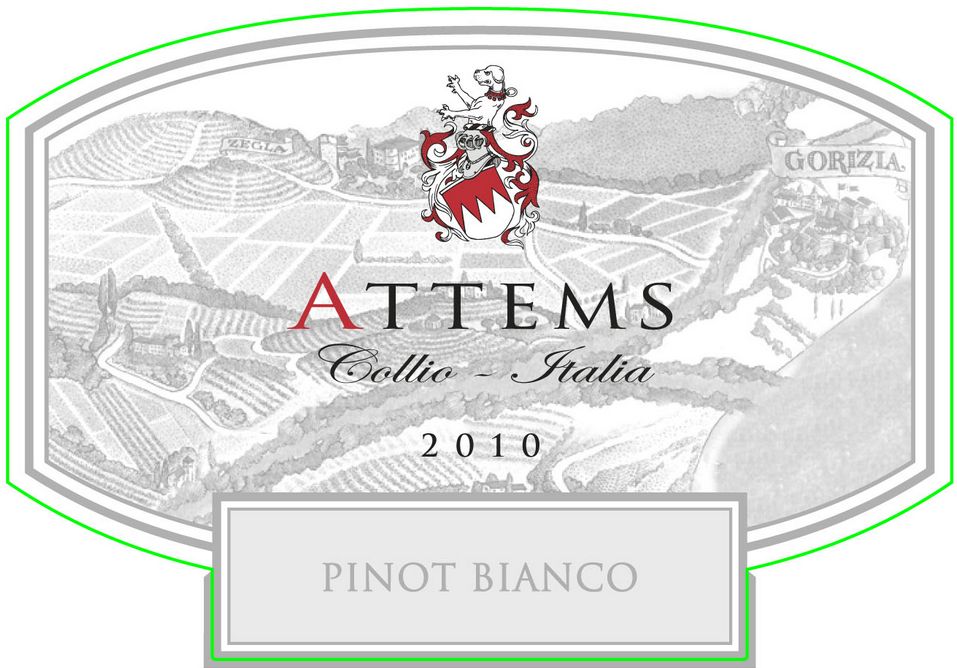 艾登斯白皮诺干白Attems Pinot Bianco Collio