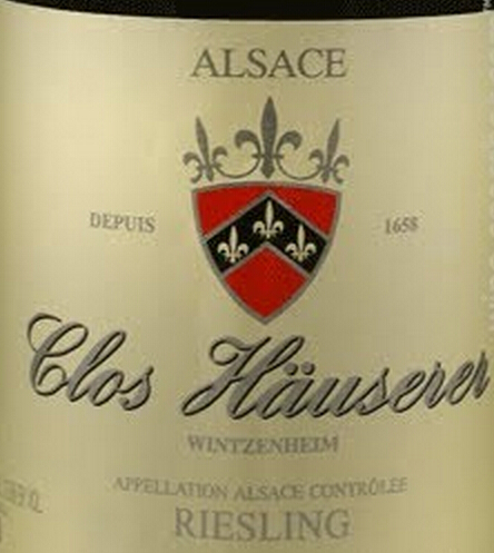 辛特-鸿布列什酒庄奥赛尔庄园雷司令干白Domaine Zind-Humbrecht riesling clos hauserer