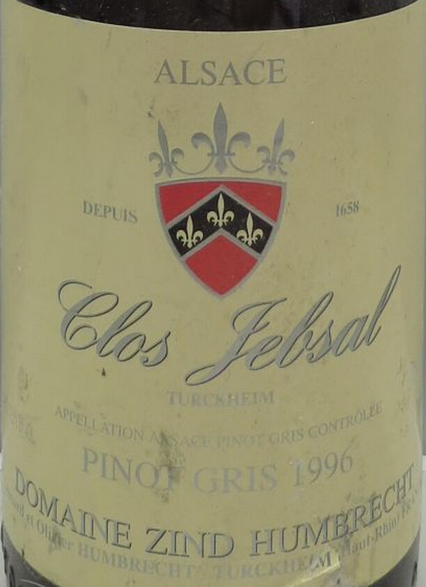 辛特-鸿布列什酒庄锐贝萨庄园托卡伊灰皮诺干白Domaine Zind-Humbrecht tokay pinot gris clos jebsal