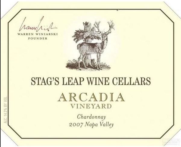 鹿跃酒窖阿卡狄亚园霞多丽干白Stag's Leap Wine Cellars Arcadia Vineyard Chardonnay