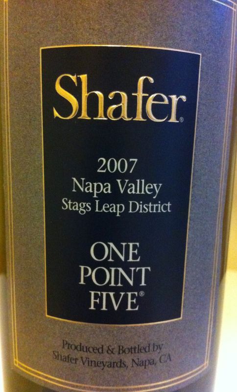 思福“一代半”赤霞珠干红Shafer One Point Five Cabernet Sauvignon