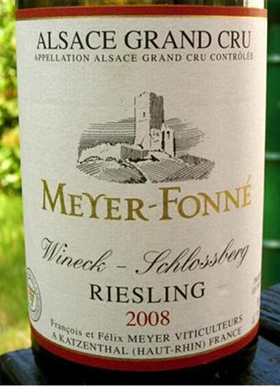 芳妮美特酿雷司令干白Meyer-Fonne Wineck-Schlossberg Riesling