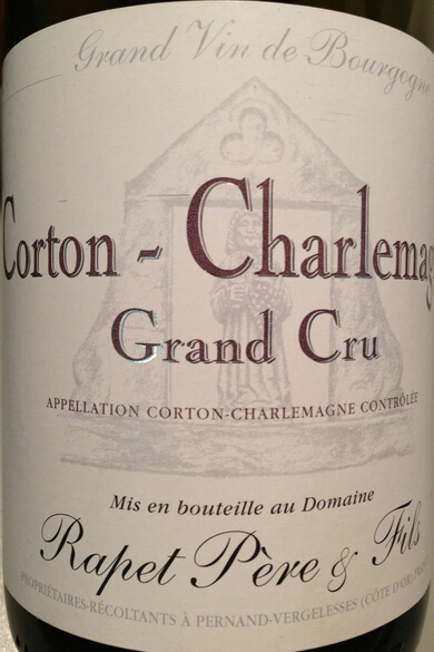 拉裴父子酒庄科通-查理曼特级园干白Rapet Pere et Fils Corton-Charlemagne Grand Cru