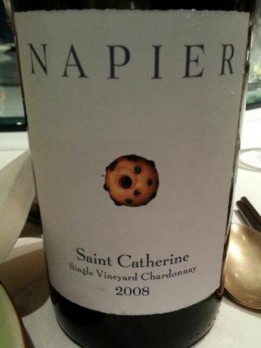 南品雅圣凯瑟琳霞多丽干白Napier Winery Saint Catherine Chardonnay