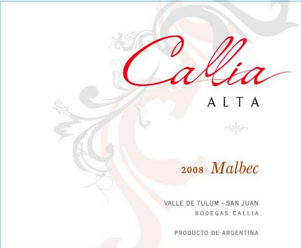 高丽雅阿尔塔马尔贝克干红Bodegas Callia Alta Malbec