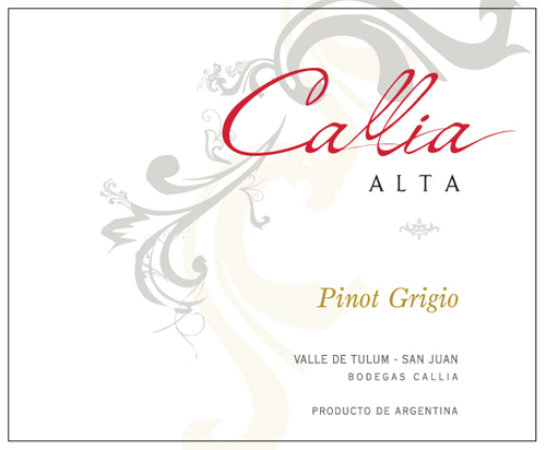 高丽雅阿尔塔灰皮诺干白Bodegas Callia Alta Pinot Grigio