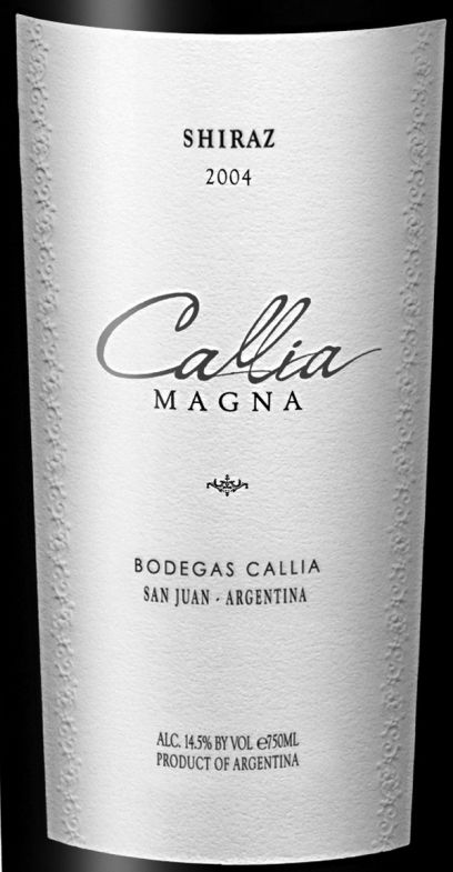 高丽雅马格纳设拉子干红Bodegas Callia Magna Shiraz