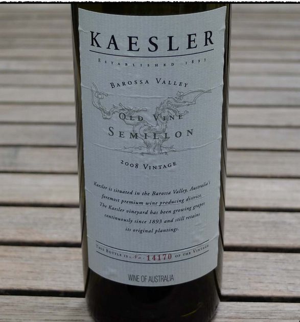 凯斯勒老藤赛美容干白Kaesler Old Vine Semillon