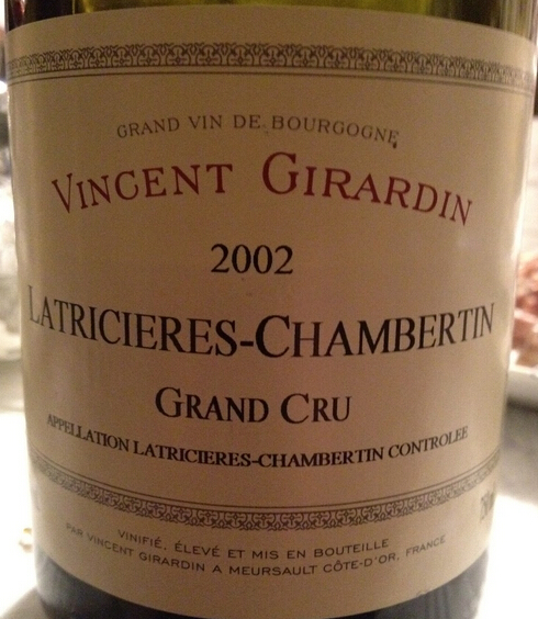 乔丹拉特歇尔香贝丹特级园干红Domaine Vincent Girardin Latricieres-Chambertin Grand Cru