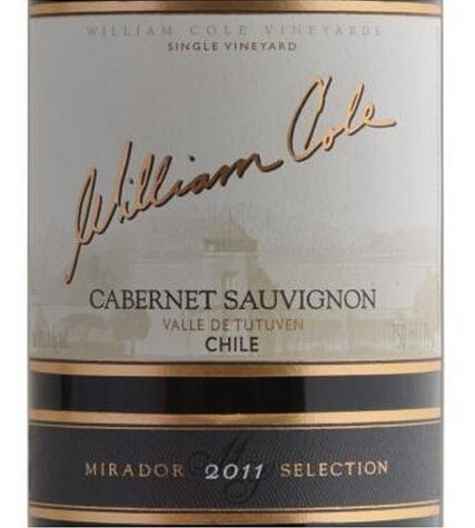 威廉姆·柯洛米拉多精选赤霞珠干红William Cole Mirador Selection Cabernet Sauvignon