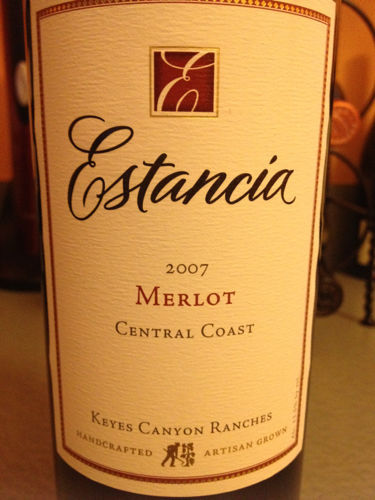 埃斯坦西亚梅洛干红Estancia Estates Merlot