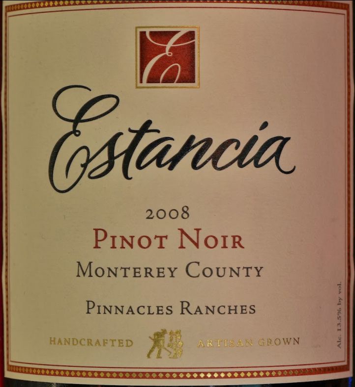 埃斯坦西亚顶峰黑皮诺干红Estancia Estates Pinnacles Ranches Pinot Noir