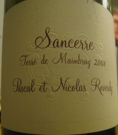 帕尼勒迪门泊莱长相思干白Domaine Pascal & Nicolas Reverdy Terre de Maimbray Sauvignon Blanc