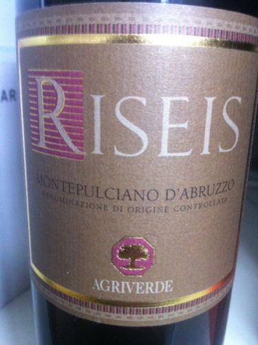 绿农瑞莱斯蒙帕塞诺干红Agriverde Riseis Montepulciano d'Abruzzo