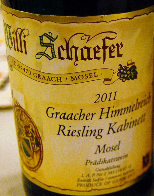 舍费尔格拉齐仙境园雷司令半干白Weingut Willi Schaefer Graacher Himmerlreich Riesling Kabinett