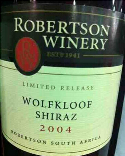 罗宾逊狼图腾西拉干红Robertson Winery Wolfkloof Shiraz