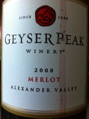 盖世峰梅洛干红Geyser Peak Merlot