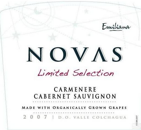 埃米利亚纳诺瓦限量版佳美娜赤霞珠干红Emiliana Novas Limited Selection Carmenere Cabernet Sauvignon