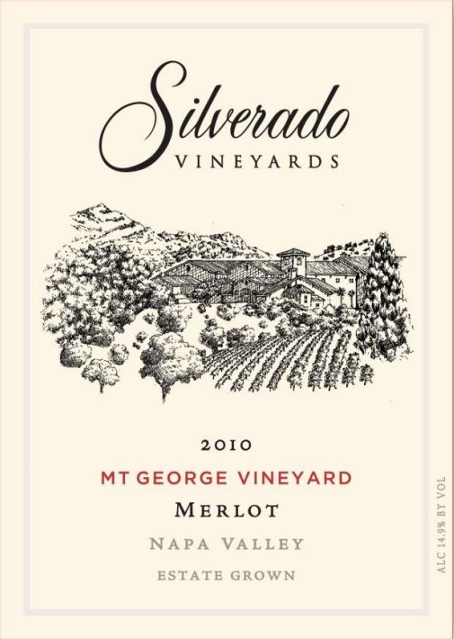 银朵酒庄乔治山梅洛干红Silverado Vineyards Mt. George Merlot