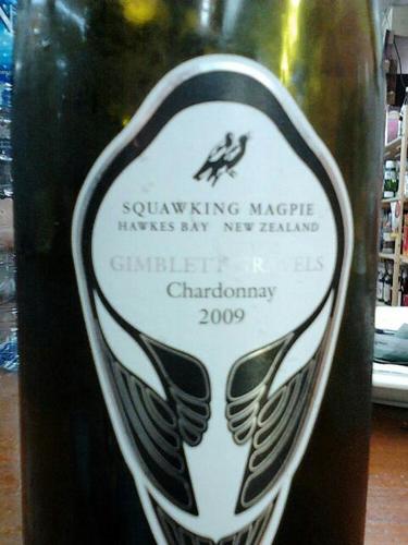 鹊趣吉布利特砾石霞多丽干白Squawking Magpie Gimblett Gravels Chardonnay,