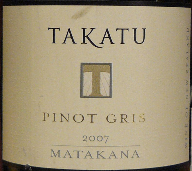 塔卡图灰皮诺干白Takatu Pinot Gris