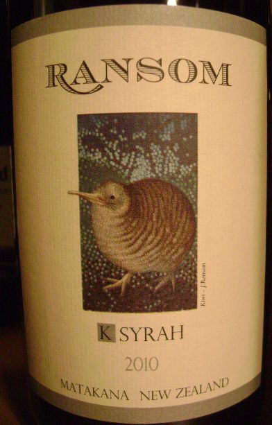 蓝塞姆K西拉干红Ransom K Syrah