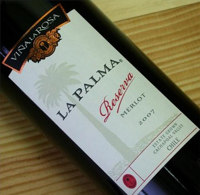 罗莎澎马珍藏梅洛干红Vina La Rosa La Palma Reserva Merlot