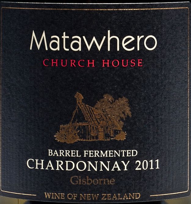 玛塔维洛教堂木桶陈酿霞多丽干白Matawhero Church House Barrel Fermented Chardonnay