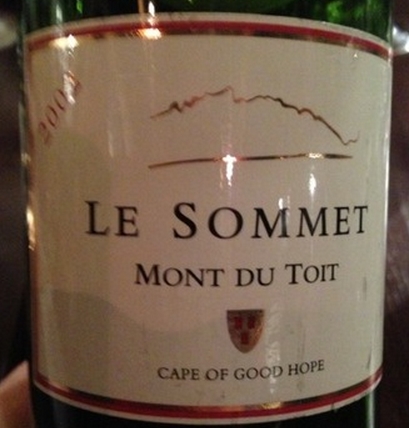 杜伊特山莱斯设拉子干红Mont du Toit Le Sommet Red