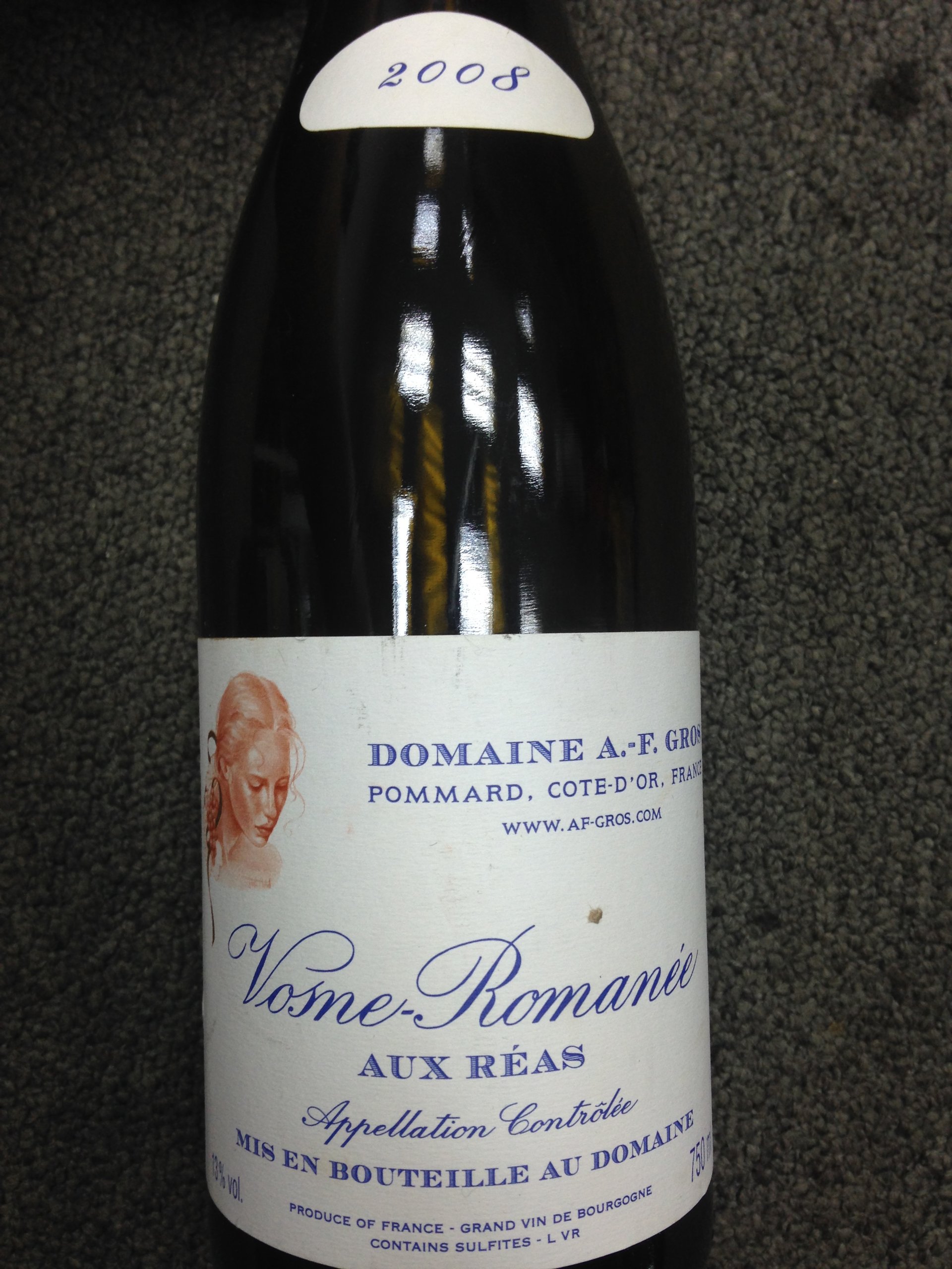 格罗斯奥克莱斯干红Domaine A.F. Gros Aux Reas