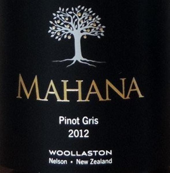 沃拉斯顿马哈那灰皮诺干白Woollaston Mahana Pinot Gris