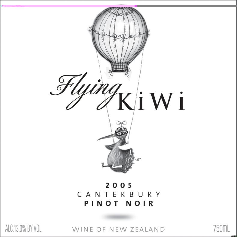 利斯摩几维鸟黑皮诺干红Lismore Wines Flying Kiwi Pinot Noir