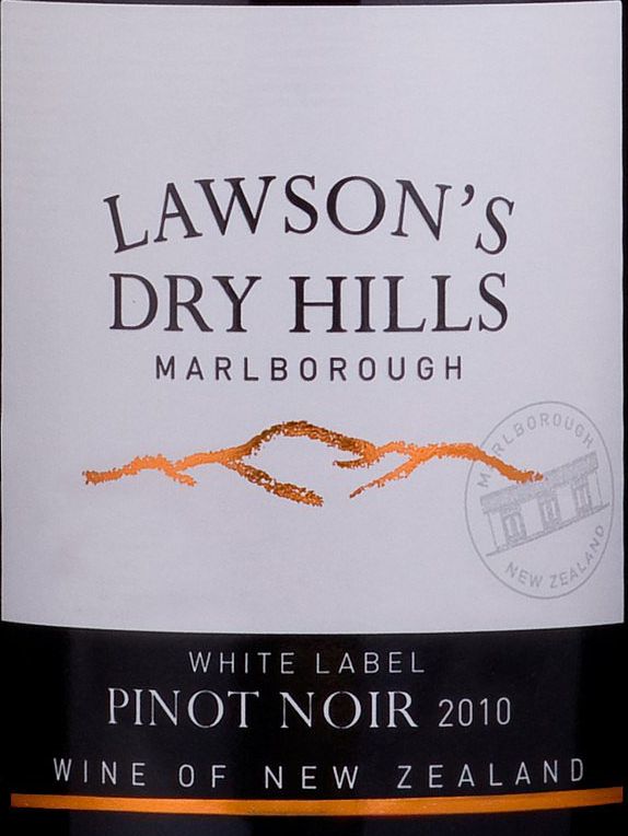 罗森威兹山白标黑皮诺干红Lawson's Dry Hills White Label Pinot Noir