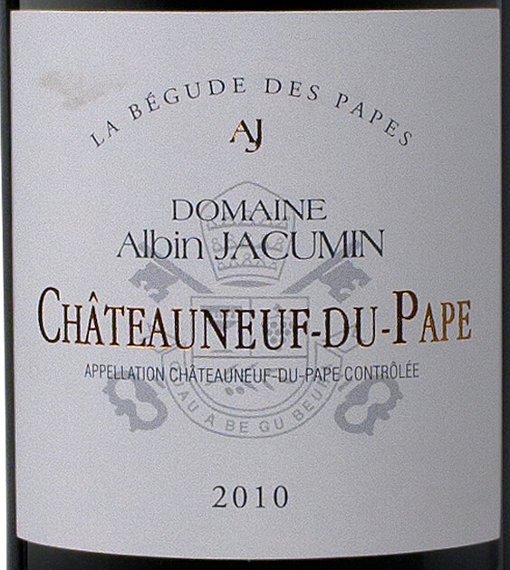 阿尔宾贝古德干红Domaine Albin Jacumin La Begude des Papes Rouge