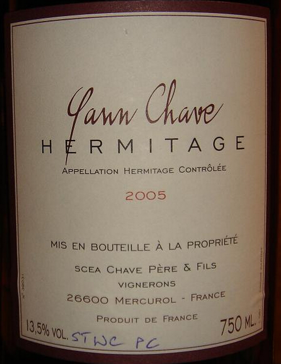 雅恩沙芙埃米塔日干红Yann Chave Hermitage