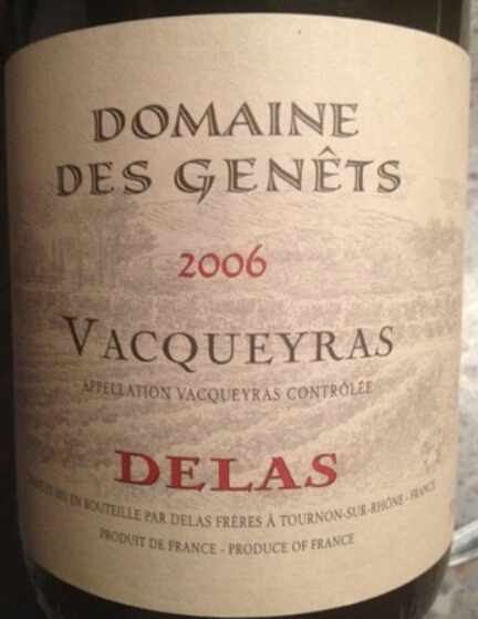 德拉斯兄弟詹尼特庄干红Delas Freres Domaine Genets