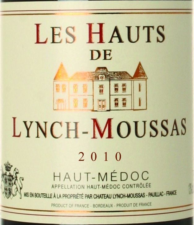 靓茨摩斯酒庄副牌干红Les Hauts de Lynch-Moussas