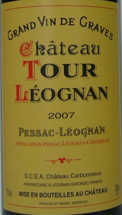 卡尔邦女酒庄副牌干红Chateau Tour Leognan