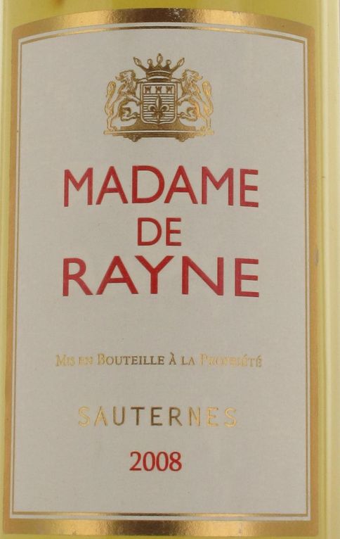瑞丽夫人贵腐甜白葡萄酒Madame de Rayne