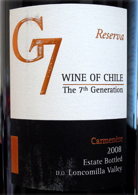 卡塔维嘉吉七珍藏佳美娜干红Carta Vieja G7 Reserva Carmenere